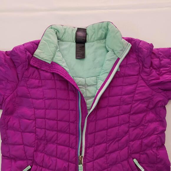 The North Face CSG4 Youth Girl's Size L (14/16) Purple Thermoball Puffer Jacket - Picture 9 of 16